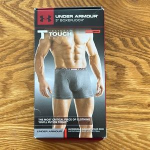 Mens Under Armour 3” BoxerJock Boxer brief underwear Size Small Color Gray